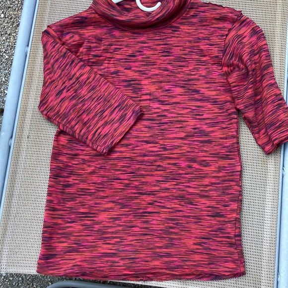 Free people size small multi color ss turtleneck - Picture 2 of 3